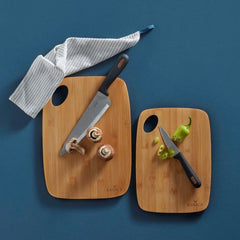 Karaca Karya - 2-delige Bambu Snijplank Set - 35 x 24 cm + 30 x 19 cm