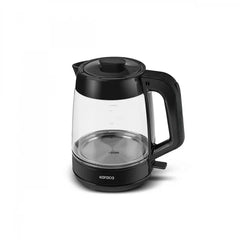 Karaca Glass Tea XL - 2-in-1 Glazen Theemaker – Glanzend Zwart