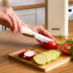 Karaca Mastersharp Messenset - 6-delig - Roestvrij Staal - Ergonomisch Design - Ecru
