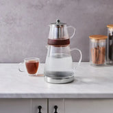 Karaca Keops Glazen Theepot - 1500 ml - Hittebestendig Borosilicaat Glas - Elegant Design