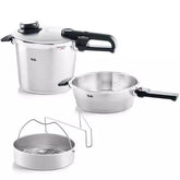 Fissler Vitavit Premium – RVS Snelkookpannen Set met Inzet – 2,5L + 4,5L