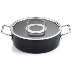 Fissler Adamant - Pannenset met Glasdeksel - 2-delig - Zwart