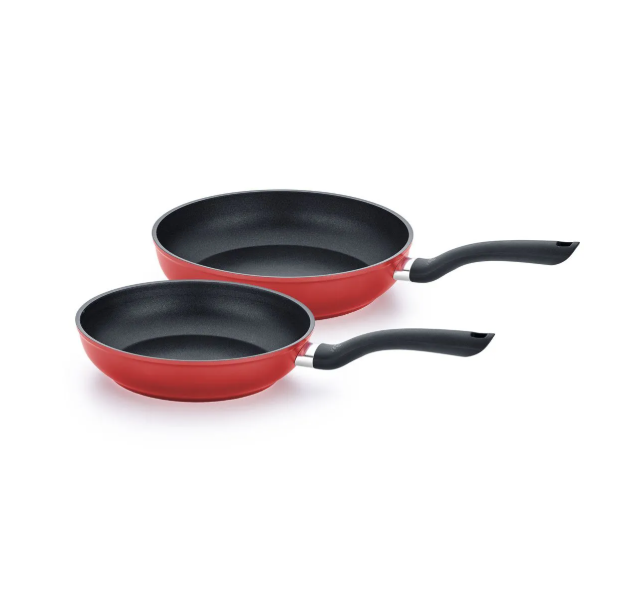 Fissler Cenit® Red - Koekenpannenset – 24 & 28 cm – Rood – Antiaanbak – Geschikt voor alle warmtebronnen