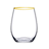 Paşabahçe Amber 420825 - Golden Touch Drinkglazen - 6 Stuks – 350 ml
