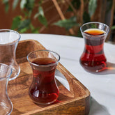 Karaca Vefa - Theeglazenset - Set van 6 - Glas - 130 ml