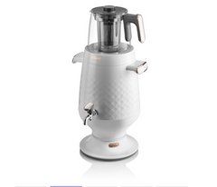 Arzum Ehlikeyf Samovar AR3083-0200 | Wit - Turkse Theemachine - 3.5 + 1.2 liter - Led-indicator - 2200 W