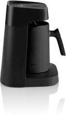 Arzum OKKA Minio Jet Turks Koffiezetapparaat OK0017-0500 | Zwart/Chroom - Dubbelzijdige koffiepot - 1-5 kopjes - 480W