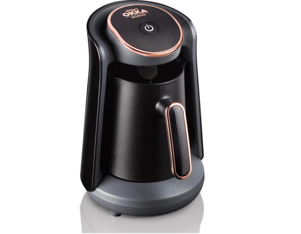 Arzum OKKA Minio Turkse Koffiemachine OK004-0400 | Zwart/Koper - Dubbelzijdige koffiepot - 4 kopjes - 480W