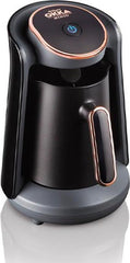 Arzum OKKA Minio Turkse Koffiemachine OK004-0400 | Zwart/Koper - Dubbelzijdige koffiepot - 4 kopjes - 480W
