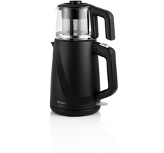 Arzum Jollietea Elektrische Theepot AR3062-0100 | Zwart - 2L + 1L - Led-indicator - 360° basis - 1650W