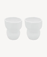 Keramieken Organic Mokken – Set van 2 - 400 ml - Glans Wit - Handgemaakt - Hittebestendige Koffie mok