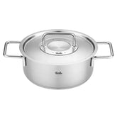 Fissler Pure Collection - Kookpan Laag met RVS Deksel - 24cm