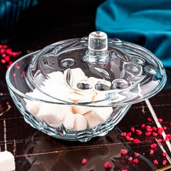 Paşabahçe Perla 97236 - Glazen Suikerpot met Deksel - 140 mm