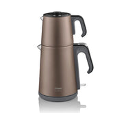 Arzum cay Sefasi AR3080‑S – Taupe Elektrische Turkse Theemaker – 1650 W – 1800 ml