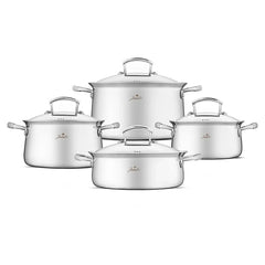 Jumbo Flame - 8-delige RVS Inductie Kookset