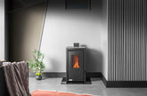 TP-06 Air Pelletkachel – 9 kW – 12 kg Inhoud – Zwart - Ø80 mm Rookgasafvoer – 92% Rendement – 72 kg