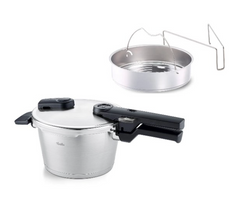 Fissler Vitaquick Snelkookpan met stoominzet - driepoot - diameter 18cm - 2.5L