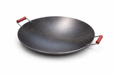 Kavurma Sac 42 cm – Holle Stalen Bakplaat met Handgrepen voor Gas en Houtvuur - Gietijzer