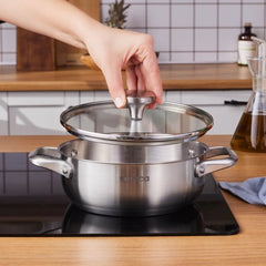 Karaca Elite RVS Inductie Hapjespan met Deksel – 20 cm