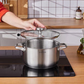 Karaca Elite - Kookpot met Deksel – 22 cm – RVS – Inductie Geschikt – Zilver