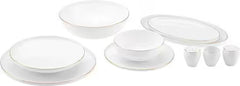Karaca Streamline Meridian Gold - Servieset 59-Delig – 12 Personen – Luxe Dinerset