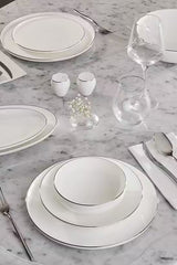 Karaca Streamline - Meridian Platin - 59-delig serviesset - 12 persoons