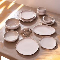 Karaca Earth Collection Cupid - Steengoed 55-delig Serviesset - 12 Persoons
