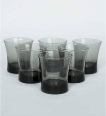 Paşabahçe Azur - Zwarte Glazen - Set van 3 - 240 ml