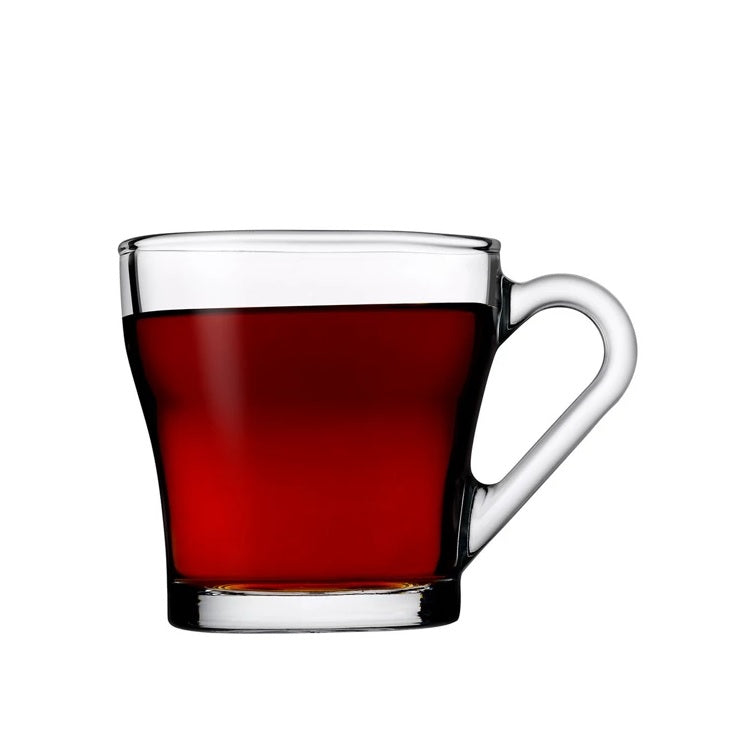 Paşabahçe Chroma - Koffie/Theeglazen Met Oor - 205 ml - Set van 2