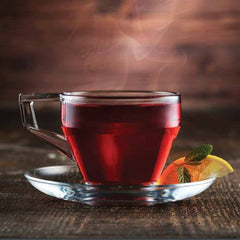 Paşabahçe Shiny - Glazen Koffiekop & Schotel - Set van 6