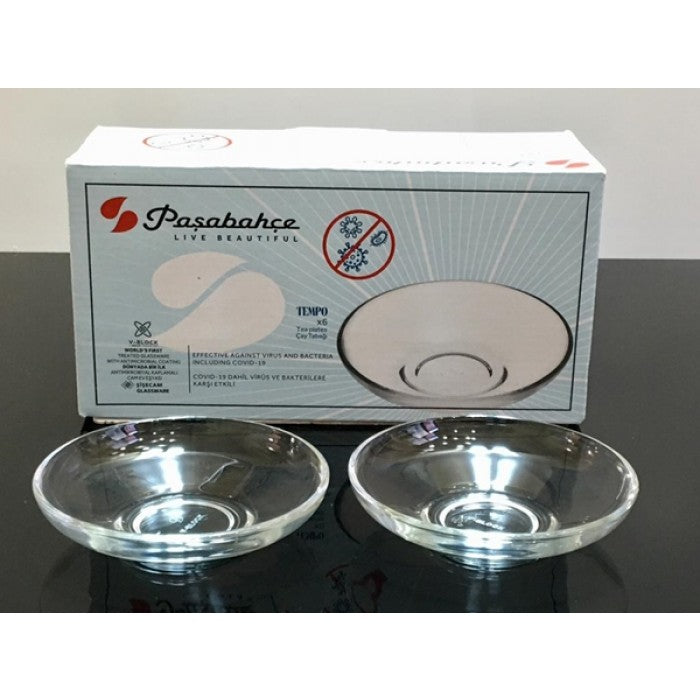 Paşabahçe - Antibacterieel Thee-Onderzetters - Set van 6 -54201 V Blok