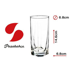 Paşabahçe Luna - Longdrinkglazen - Set van 3 - 390 ML