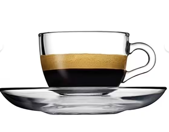 Paşabahçe Basic Set Espresso kopjes + Schoteltjes - 12-delig - 97984