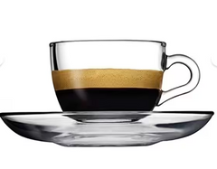 Paşabahçe Basic Set Espresso kopjes + Schoteltjes - 12-delig - 97984
