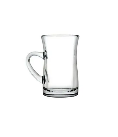 Paşabahçe Mila - Theeglazen Met Oor - Set van 3 - 150 ML