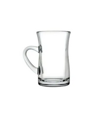 Paşabahçe Mila - Theeglazen Met Oor - Set van 3 - 150 ML