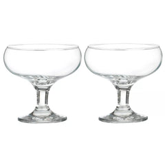 Paşabahçe Ice ville - Schaal Op Voet - Set van 2 - 100 mm