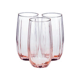 Paşabahçe Linka - Roze Longdrinkglazen - 500 ml - Set van 3