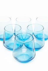 Paşabahçe Allegra - Turquoise Shotglazen/Kahve Yani - Set van 6 - 115 ml