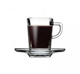 Paşabahçe Carre - Espresso Kopjes + Onderzetters - 12-Delig - 72 ml