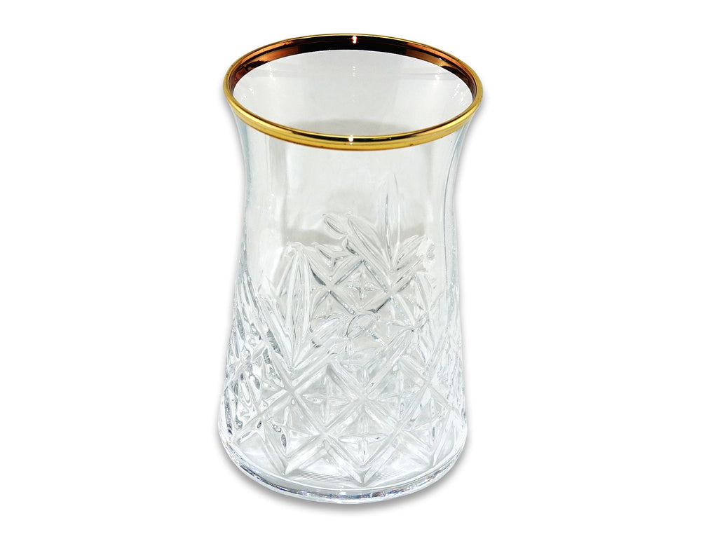 Paşabahçe Timeless Golden Touch- Turkse Theeglazen Met Gouden Rand - 160 ml