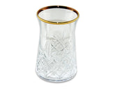 Paşabahçe Timeless Golden Touch- Turkse Theeglazen Met Gouden Rand - 160 ml