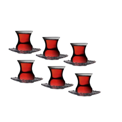 Paşabahçe aurora - 12 delige thee set