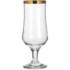 Paşabahçe - Glazen Op Voet - Met Gouden Rand - Set van 6