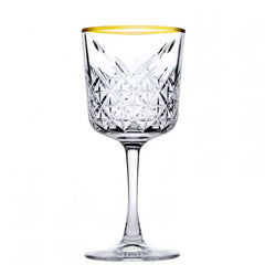 Paşabahçe Golden Touch - Wijnglas Op Voet - Set van 4 - 330 ml