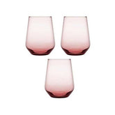 Paşabahçe Allegra – Roze Waterglas/Waterglazen – Set van 3 – 425 ml