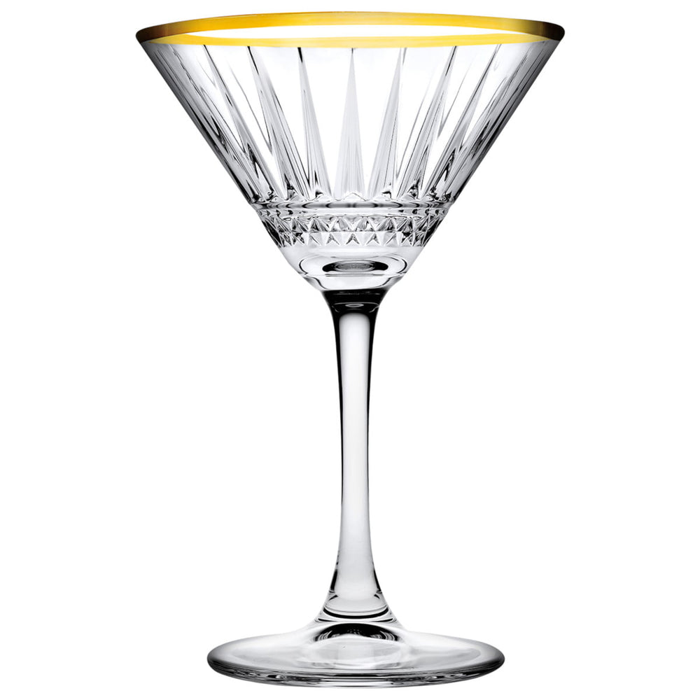 Paşabahçe Elysia - Golden Touch – Cocktailglazen – Set van 4 – 220 ml