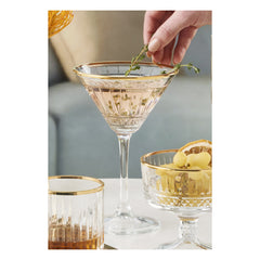 Paşabahçe Elysia - Golden Touch – Cocktailglazen – Set van 4 – 220 ml
