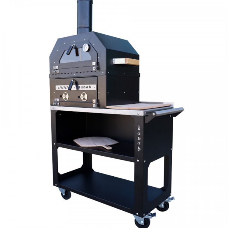 BBQ02 - MULTICOOK PIZZA-OVEN EN BBQ (kastmodel)