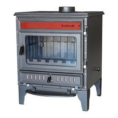 S106 Sabah Open Haard Kachel- Gietijzer – Houtkachels- Houthaarden -Mat Zwart – 15,21 KW- Buiten Stalen Open Haard - Inclusief kachelpijpen
